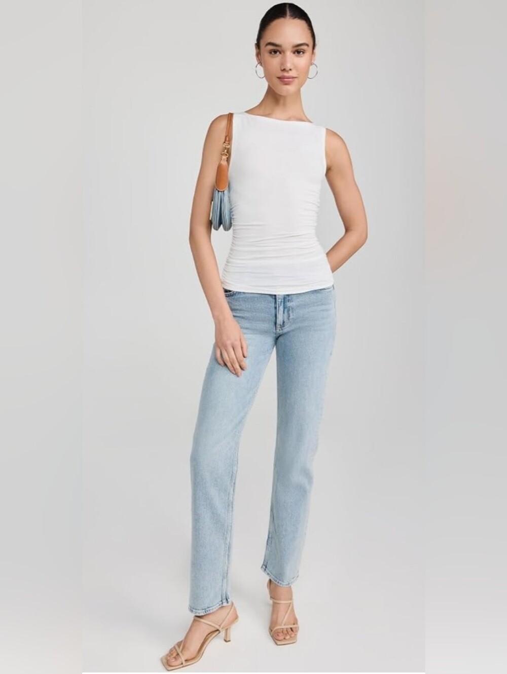 rag & bone Light Blue Straight Leg Women's Jeans